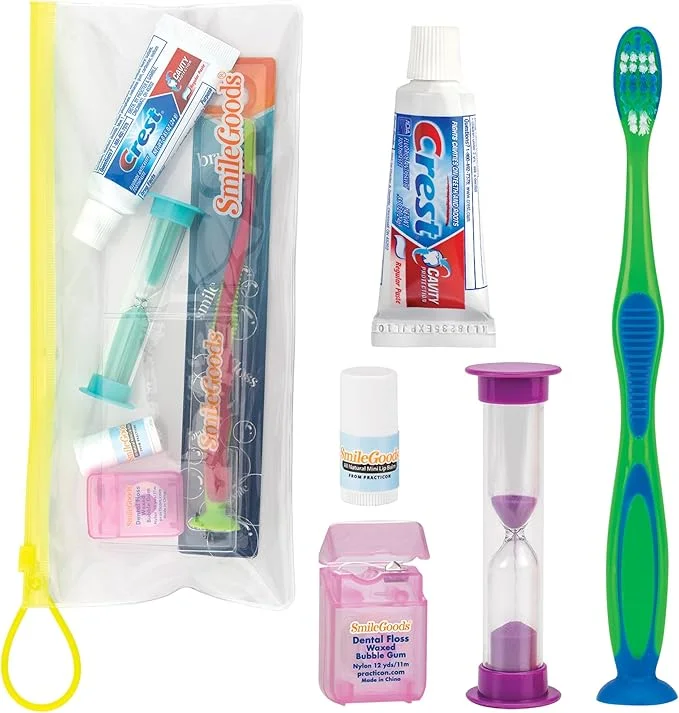 Dental Care Kit, Travel Size Bundle w/Toothbrush